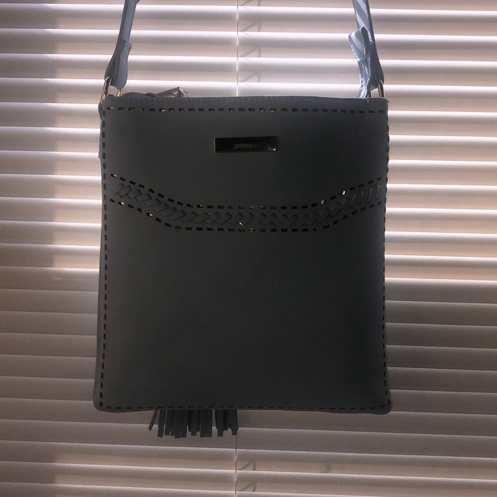 Light blue shoulder bag